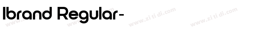 Ibrand Regular字体转换